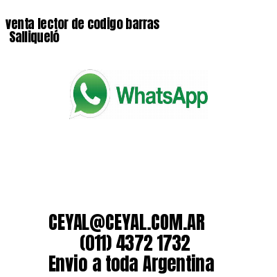 venta lector de codigo barras Salliqueló