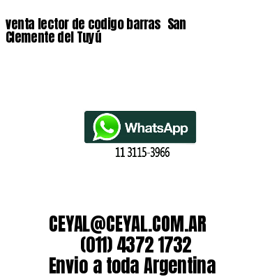 venta lector de codigo barras San Clemente del Tuyú