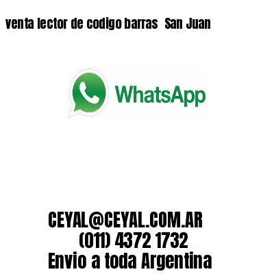 venta lector de codigo barras 	San Juan