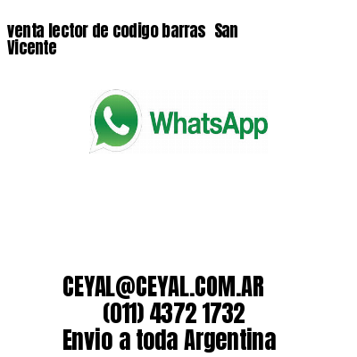 venta lector de codigo barras 	San Vicente