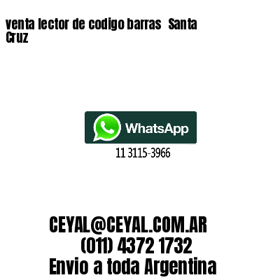 venta lector de codigo barras 	Santa Cruz