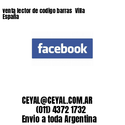 venta lector de codigo barras Villa España