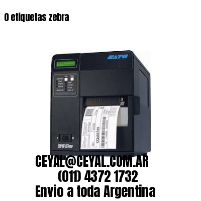 0 etiquetas zebra