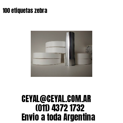 100 etiquetas zebra