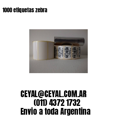 1000 etiquetas zebra