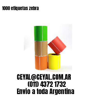 1000 etiquetas zebra