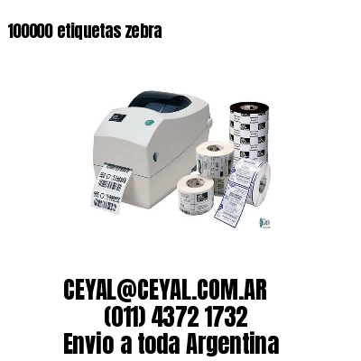 100000 etiquetas zebra