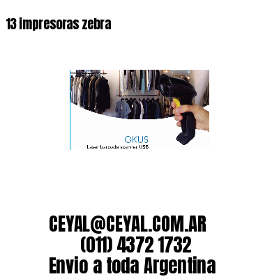 13 impresoras zebra