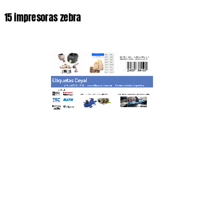 15 impresoras zebra