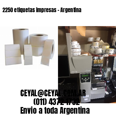 2250 etiquetas impresas – Argentina