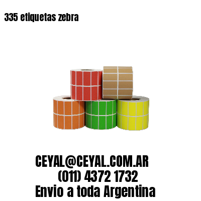 335 etiquetas zebra