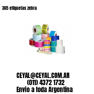 365 etiquetas zebra