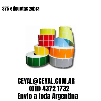 375 etiquetas zebra