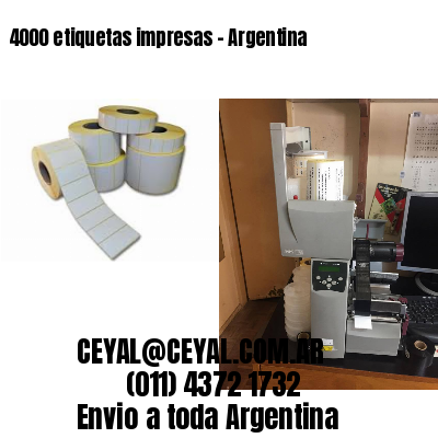 4000 etiquetas impresas – Argentina