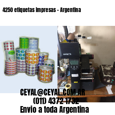 4250 etiquetas impresas – Argentina