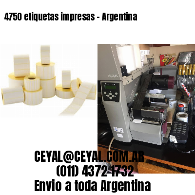 4750 etiquetas impresas – Argentina