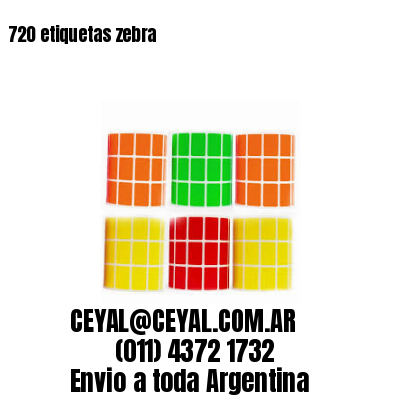 720 etiquetas zebra