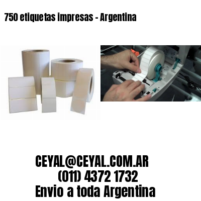 750 etiquetas impresas – Argentina