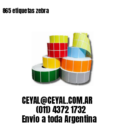 865 etiquetas zebra