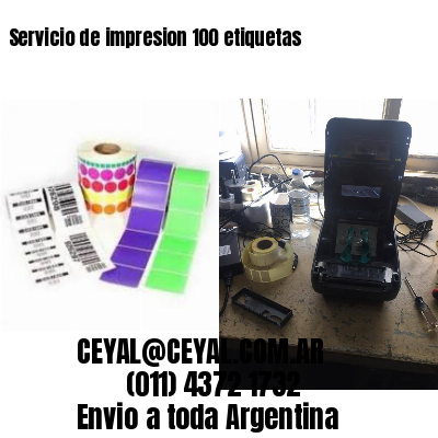 Servicio de impresion 100 etiquetas