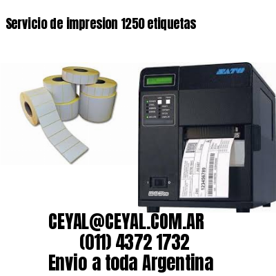 Servicio de impresion 1250 etiquetas