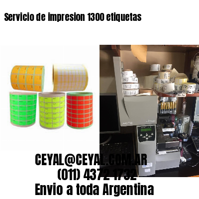 Servicio de impresion 1300 etiquetas