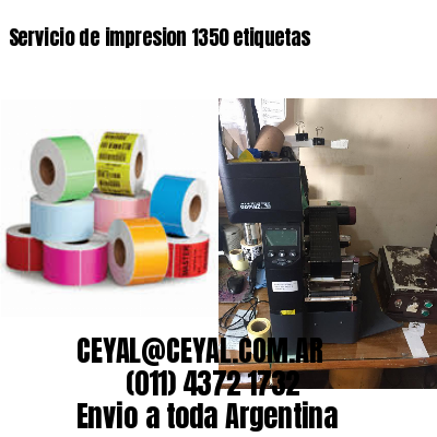 Servicio de impresion 1350 etiquetas