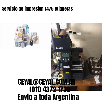 Servicio de impresion 1475 etiquetas