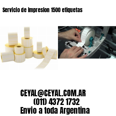 Servicio de impresion 1500 etiquetas