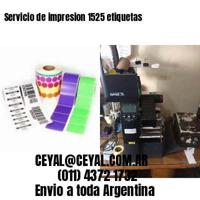 Servicio de impresion 1525 etiquetas