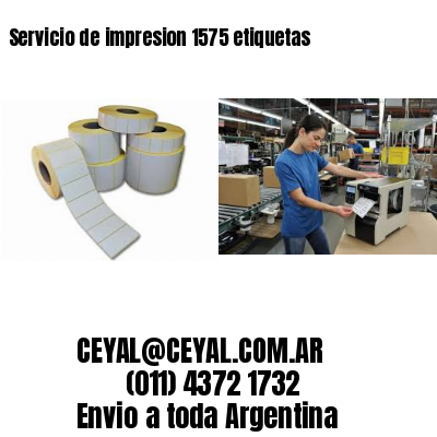 Servicio de impresion 1575 etiquetas