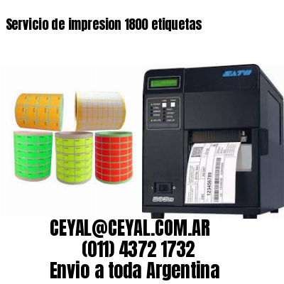 Servicio de impresion 1800 etiquetas