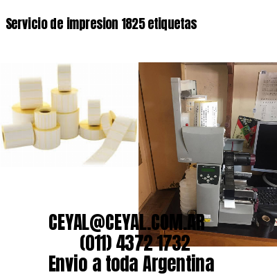 Servicio de impresion 1825 etiquetas