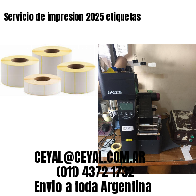 Servicio de impresion 2025 etiquetas