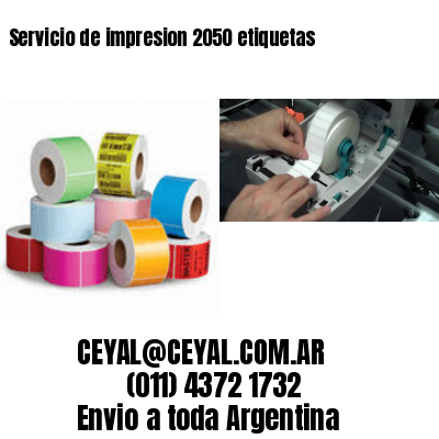 Servicio de impresion 2050 etiquetas