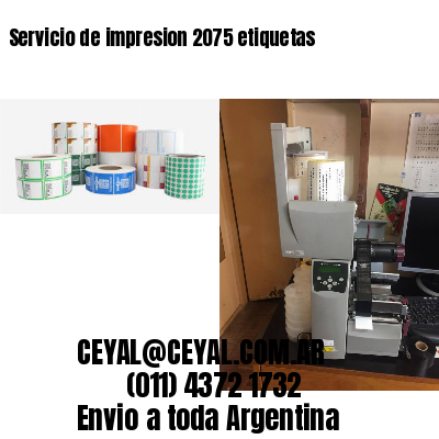 Servicio de impresion 2075 etiquetas