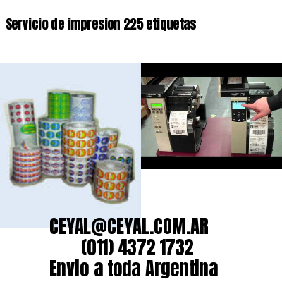 Servicio de impresion 225 etiquetas