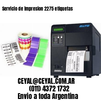 Servicio de impresion 2275 etiquetas