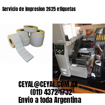 Servicio de impresion 2625 etiquetas