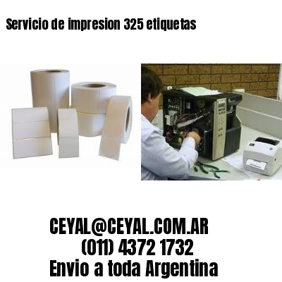 Servicio de impresion 325 etiquetas