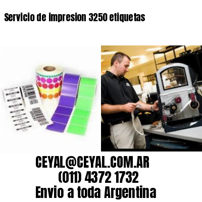 Servicio de impresion 3250 etiquetas