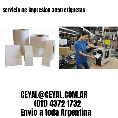 Servicio de impresion 3450 etiquetas