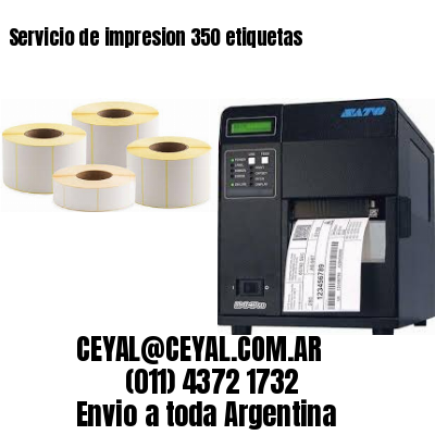 Servicio de impresion 350 etiquetas