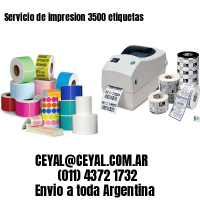 Servicio de impresion 3500 etiquetas