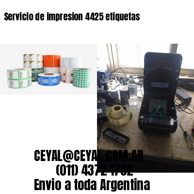 Servicio de impresion 4425 etiquetas