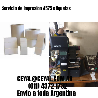 Servicio de impresion 4575 etiquetas