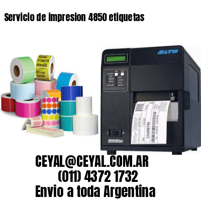 Servicio de impresion 4850 etiquetas