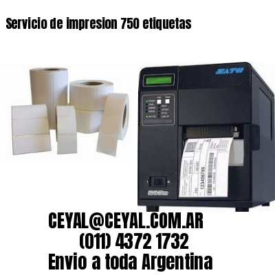 Servicio de impresion 750 etiquetas