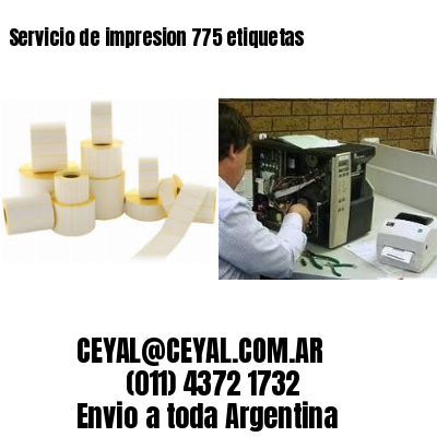 Servicio de impresion 775 etiquetas