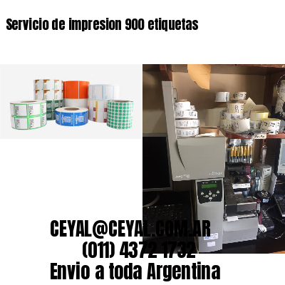 Servicio de impresion 900 etiquetas